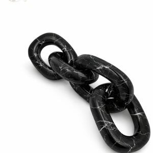 Set of 4 Marble black Links