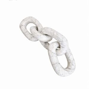 Set of 4 Marble white Links