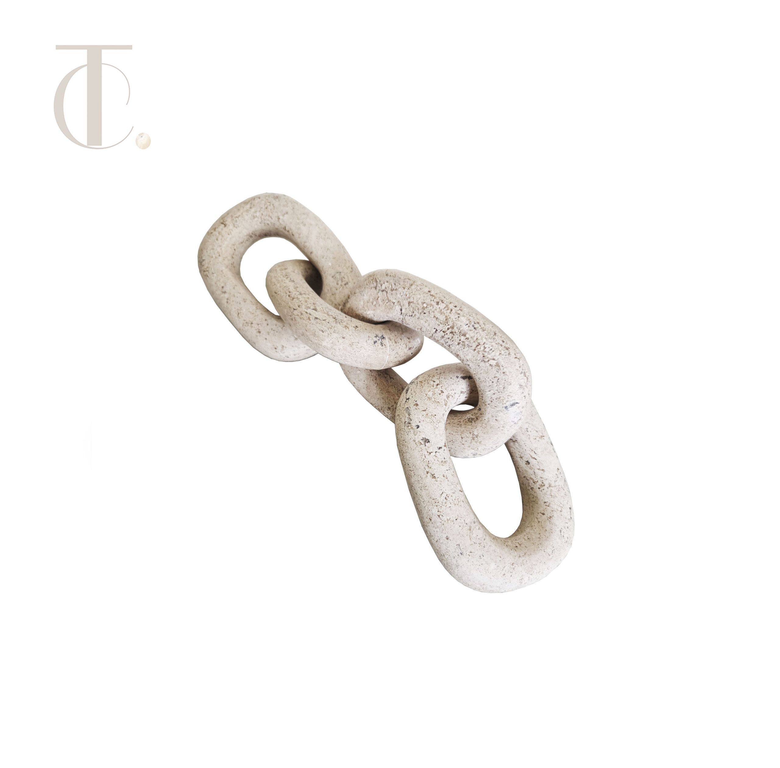 Set of 4 Marble travertine Links
