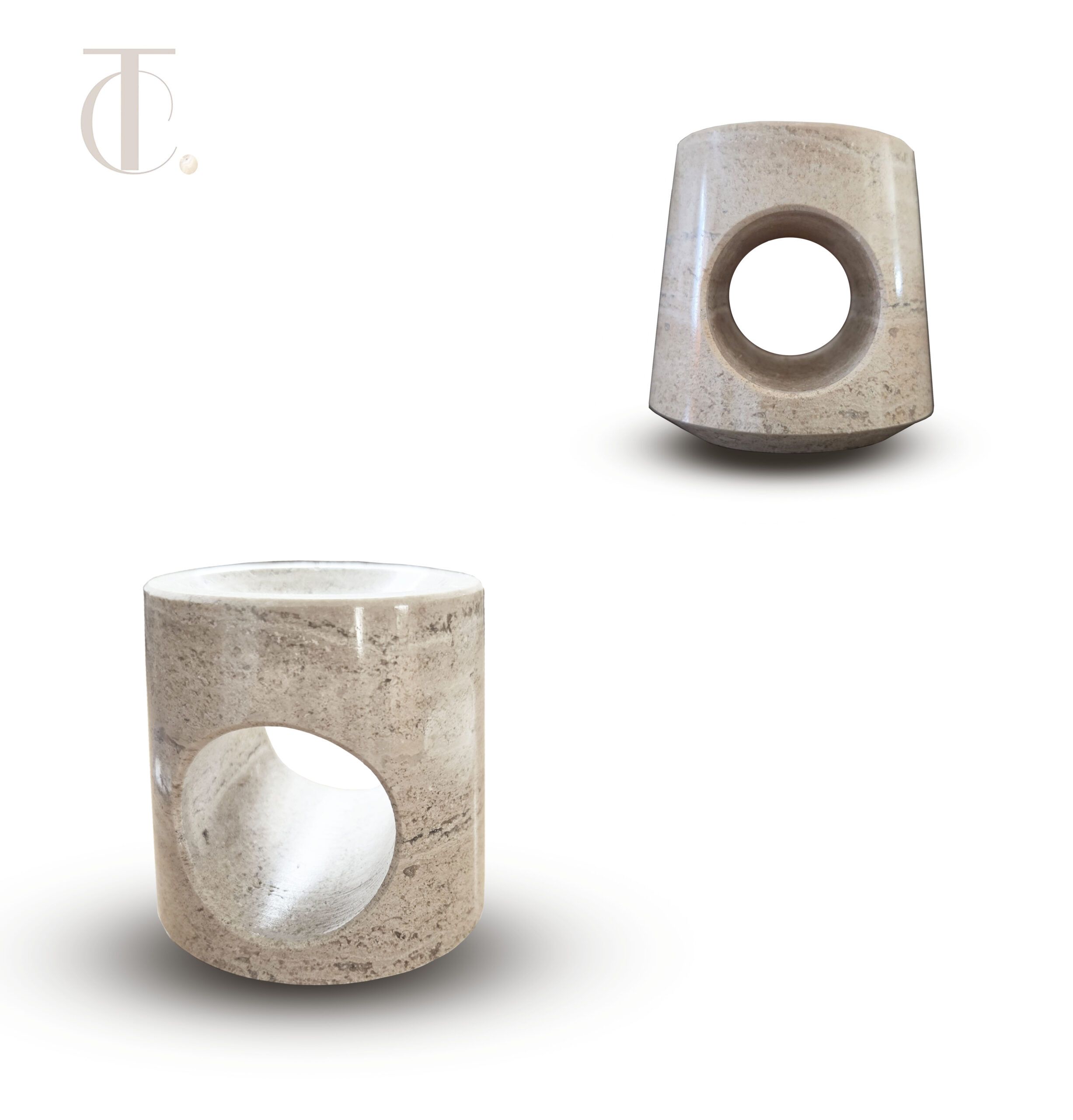 Natural Marble Aroma Diffuser | Stunning Stone in Light & Dark Colors
