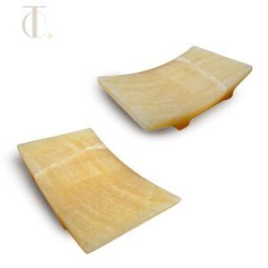 Handcrafted Yellow Onyx Soap Dish