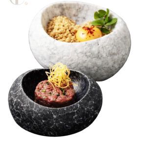 rustic natural marble bowl