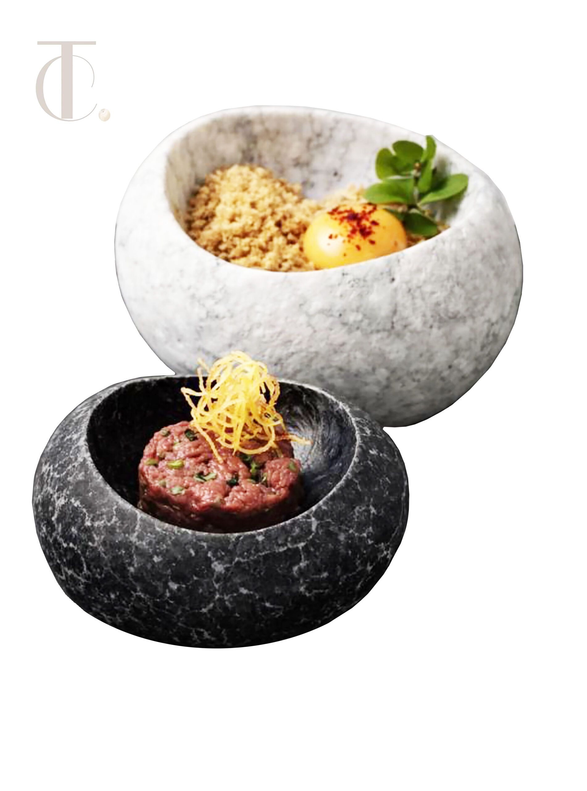 rustic natural marble bowl