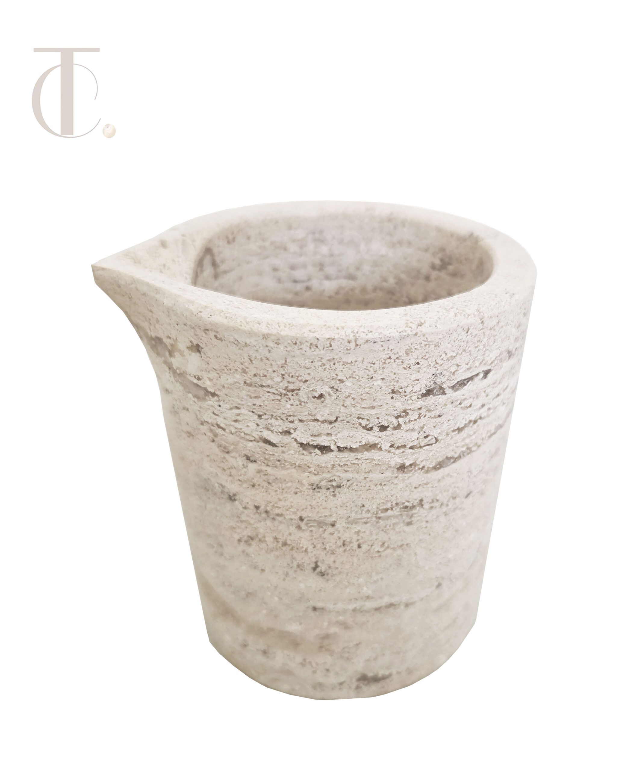 milk jug, made of marble stone