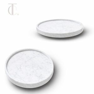 ORGANIC-PLATE marble white