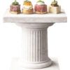 white marble doric column