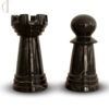 Marble Chess Bookends, made in marble black