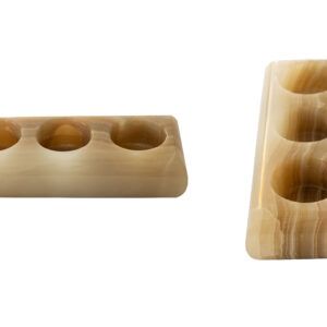 Onyx Triple Tealight Holder