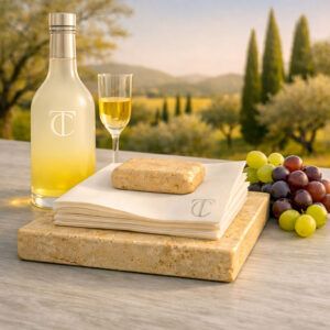 Travertine Napkin Holder MADE IN MARBLE